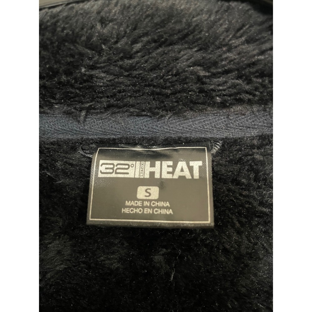 32 Degrees Heat Faux Fur Zip Up Jacket Women's Size Small Black - Picture 3 of 5